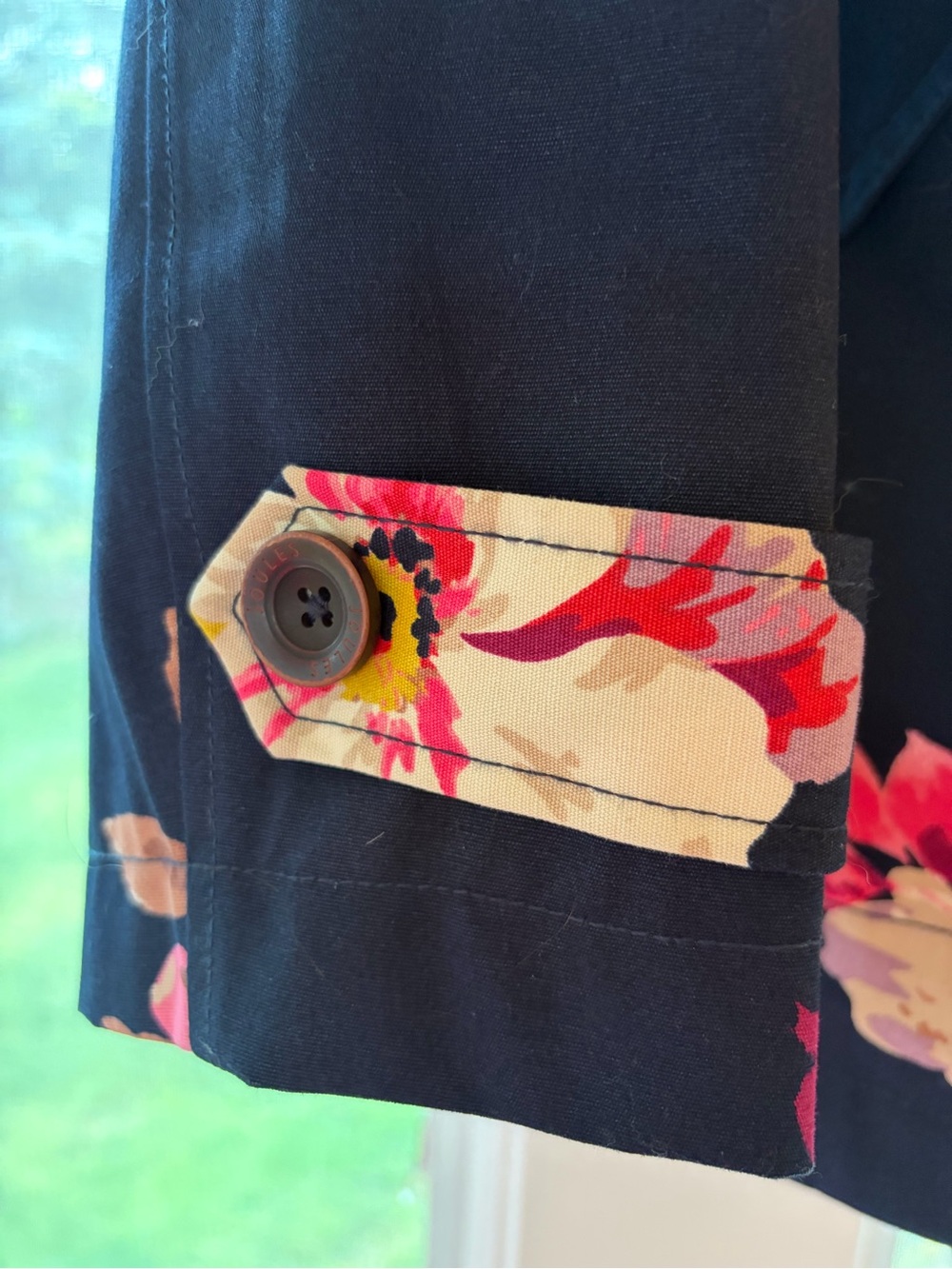 Joules | Floral Hooded Waterproof Rain Jacket - Picture 5 of 11